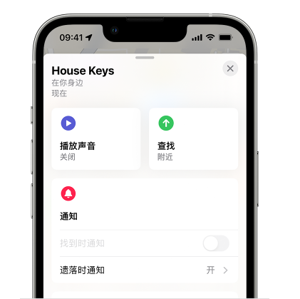 宁晋苹果14售后维修分享iPhone14机型如何设置遗落时通知 