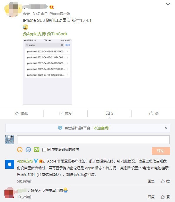 宁晋苹果13维修分享iPhone SE 3重启死机怎么办 